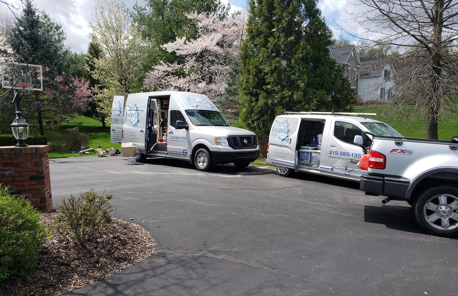 Pool service fleet vans